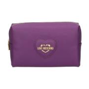 Love Moschino Lila Saffiano Clutch Väska Purple, Dam