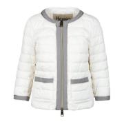 Herno Lättviktig Nylon Pufferjacka White, Dam