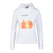 Calvin Klein Sweatshirt White, Dam