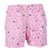 MC2 Saint Barth Polyester Boxer Badkläder Pink, Herr