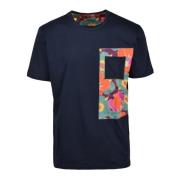 Bob Bomull T-shirt Blue, Herr