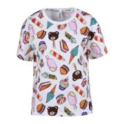 Moschino Tshirt White, Dam