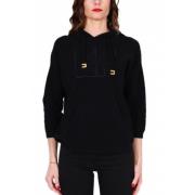 Elisabetta Franchi Sweatshirts & Hoodies Black, Dam