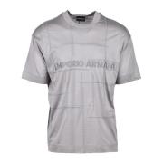 Emporio Armani Lyocell Bomull T-shirt Gray, Herr