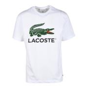 Lacoste Bomull T-shirt White, Herr