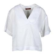 Max Mara Studio Ramie Blus White, Dam