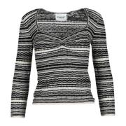 Isabel Marant Étoile Linne Bomull Stickad Topp Gray, Dam