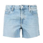 Calvin Klein Jeans Jeansshorts med Elastanblandning Blue, Dam