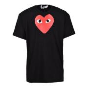 Comme des Garçons Play Tshirt Black, Herr