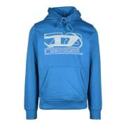 Diesel Bomullsblandning Sweatshirt Blue, Herr