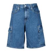 Calvin Klein Jeans Denim Bermuda Shorts Blue, Herr