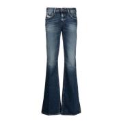 Diesel Flared Jeans Blue, Dam