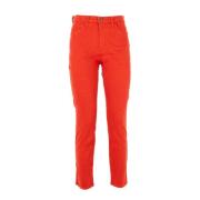 Manila Grace Skinny Jeans för Kvinnor Red, Dam