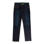 Bikkembergs Herr Jeans Mörk Stone Wash Logo Blue, Herr