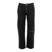 Sun68 Vintageeffekt Damjeans Black, Dam