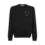 Les Deux Bomulls Crew-Neck Sweatshirt Black, Herr