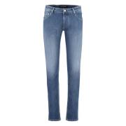 Hand Picked Klassiska Straight-Leg Jeans Blue, Herr