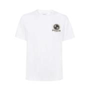 Les Deux Bomull Ribbad Crew T-shirt White, Herr