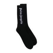 Palm Angels Klassiska Logosockor Black, Unisex