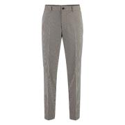 Hugo Boss Houndstooth Byxor med Bakfickor Beige, Herr