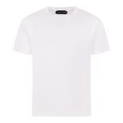 Tom Ford Ribbad Jersey T-shirt White, Herr