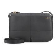 Burberry Läder Crossbody-väska med Framficka Black, Dam