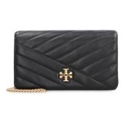 Tory Burch Quiltad Läderkedjeplånbok Black, Dam