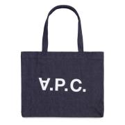 A.p.c. Daniela Logo Toteväska Blue, Dam