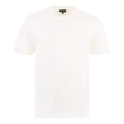 Giorgio Armani Bomull T-shirt med Logobroderi White, Herr