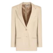 Stella McCartney Klassisk Reversjacka Beige, Dam