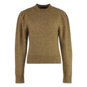 Isabel Marant Étoile Mysig Ullblandning Crew-neck Sweater Beige, Dam