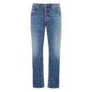 Diesel Tapered Fit Hamp Bomull Jeans Blue, Herr