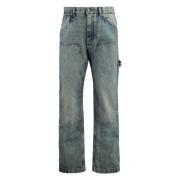 Dolce & Gabbana Klassiska denim jeans med metall detaljer Blue, Herr