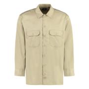 Dickies Bomullsblandning Långärmad Skjorta Beige, Herr