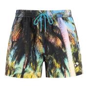 PS By Paul Smith Badshorts med Meshfoder Multicolor, Herr