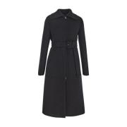 Jil Sander Belted Coats Black, Dam