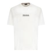 Ermenegildo Zegna T-Shirts White, Herr