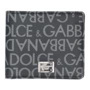 Dolce & Gabbana Logo Plånbok All Over Black, Herr