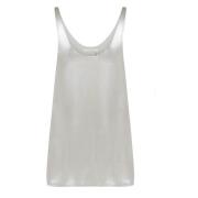 Chloé Silke Tanktop i 100% Silke Tyg Gray, Dam