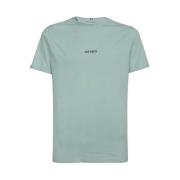 Les Deux Bomull Crew-Neck T-Shirt Blue, Herr