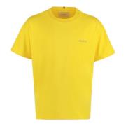 Les Deux Diego Logo Bomull T-Shirt Yellow, Herr