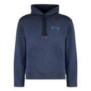 Maison Kitsuné Sweatshirts Hoodies Blue, Herr