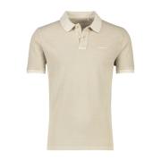 Gant Beige Pikétröja Med Korta ärmar Beige, Herr