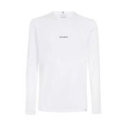 Les Deux Räfflad Bomull T-Shirt White, Herr