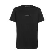 Les Deux Bomull Crew-Neck T-Shirt Black, Herr