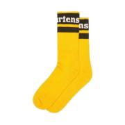 Dr. Martens Athletic Logo Strumpor Yellow, Herr