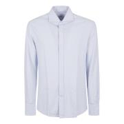 Brunello Cucinelli Oxford T-shirt för män Blue, Herr