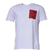 Dolce & Gabbana Leopard Print Crew Neck T-shirt White, Herr