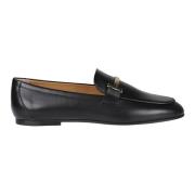 Tod's Casual Läderloafers Black, Dam