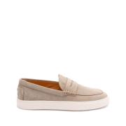 Tod's Beige Penny Slot Platta Skor Beige, Herr